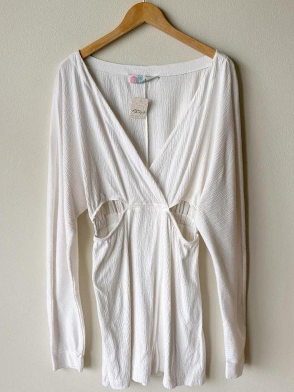 FP Beach Free People Long-Sleeve Women’s Swim Coverup with Cutout Detail